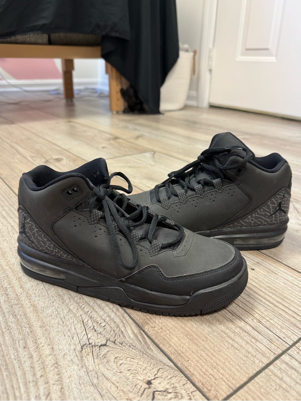 Jordan Men's All-Black Mid-Top Sneakers